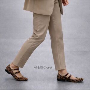 Arizona Jean Co AZ Helena Cheetah Mary Jane Women’s Flats 11 Leopard Print NWB